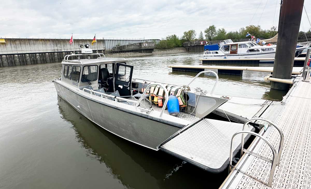 Aluboot Landungsboot Anleger